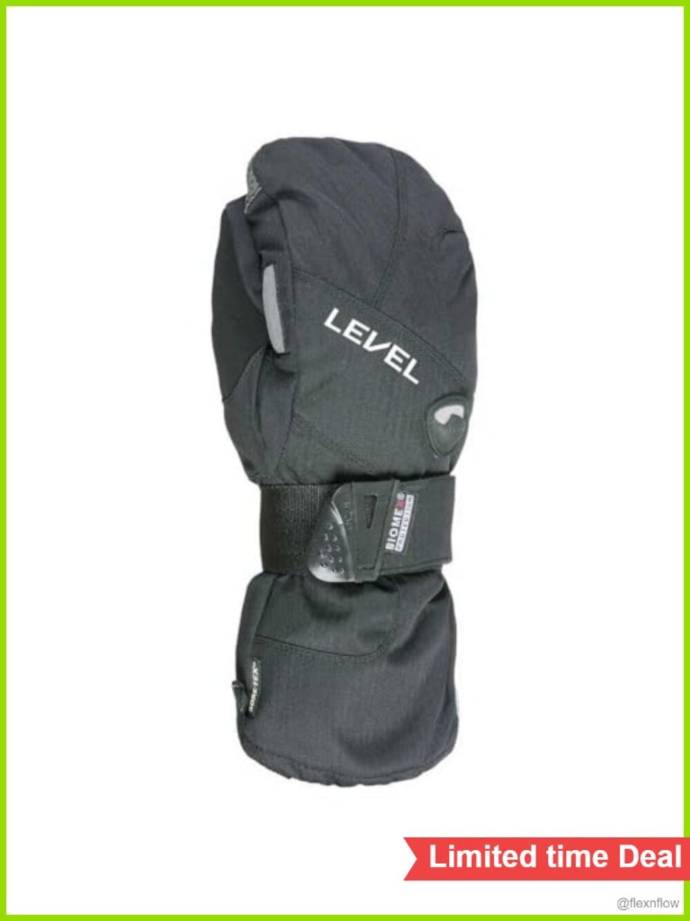GoreTex Ski Snowboard Mittens with Wrist Guards Kevlar